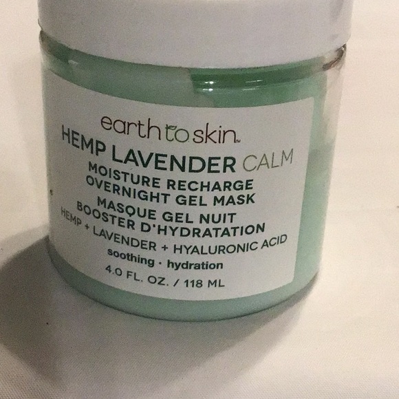 Earth to Skin Hemp Lavender Calm Overnight Calming Gel Mask - Picture 2 of 4